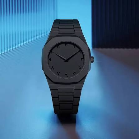 Full BLACK AURA Quartz Watch