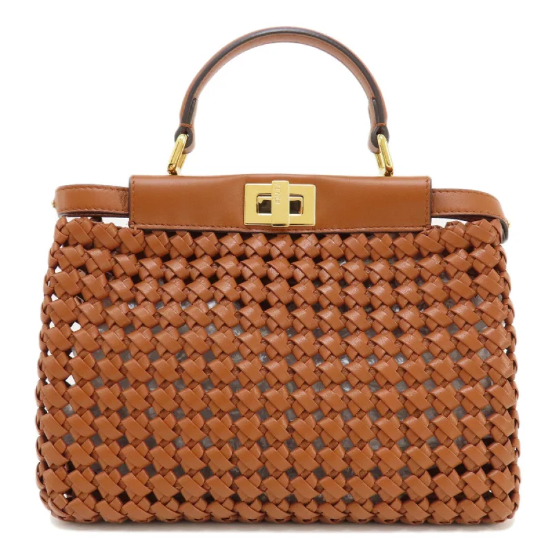 FENDI Peekaboo Handbag Calf Women's