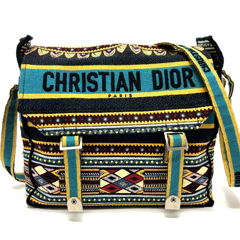 Christian CHRISTIAN DIOR Bag Crossbody Shoulder Bag blue SilverHardware