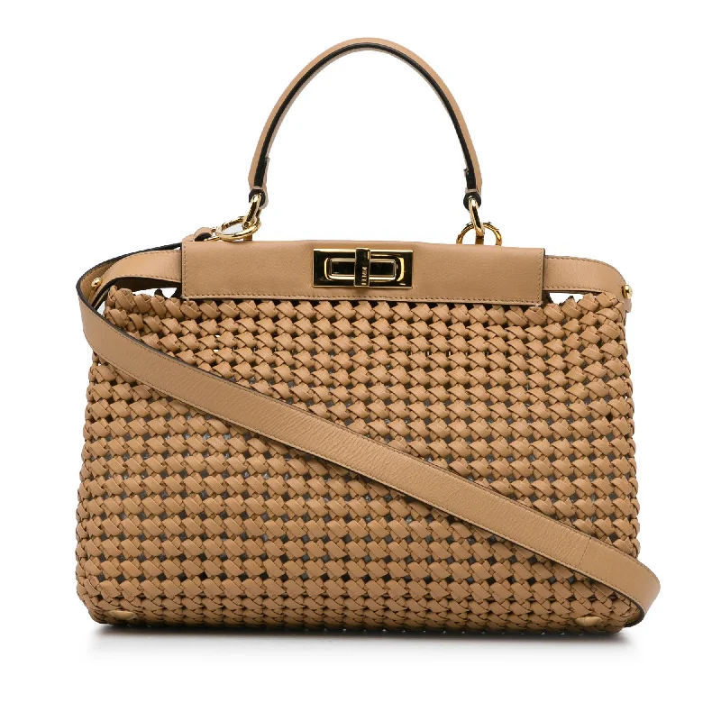 Fendi Woven Peekaboo Satchel (SHG-7Fz4ti)