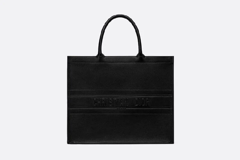 Dior r Book Tote Black Calfskin