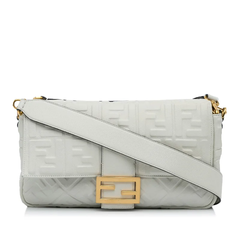 Fendi Medium Embossed FF Baguette (SHG-FQLmEP)