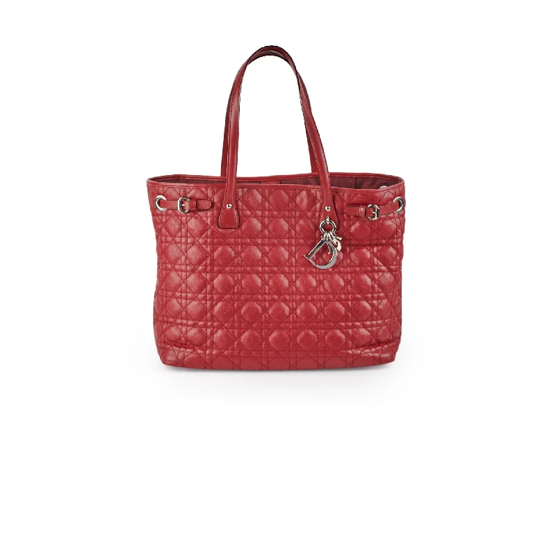 Christian Dior Panarea Cannage Red Tote