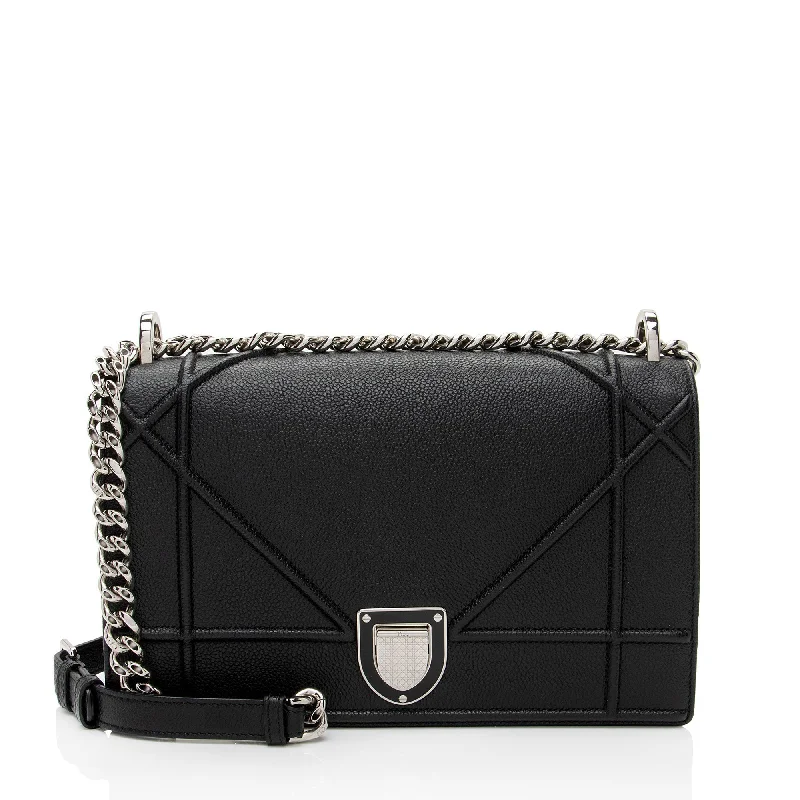 Dior Grained Leather Diorama Medium Shoulder Bag (SHF-KzIqLT)