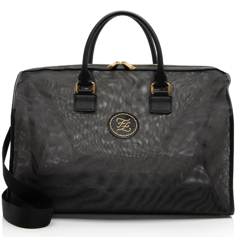 Fendi Mesh Karligraphy Duffle Bag (SHF-j6Tzdu)