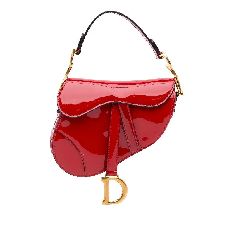 Dior Mini Saddle Patent Shoulder Bag (SHG-sOcB1B)