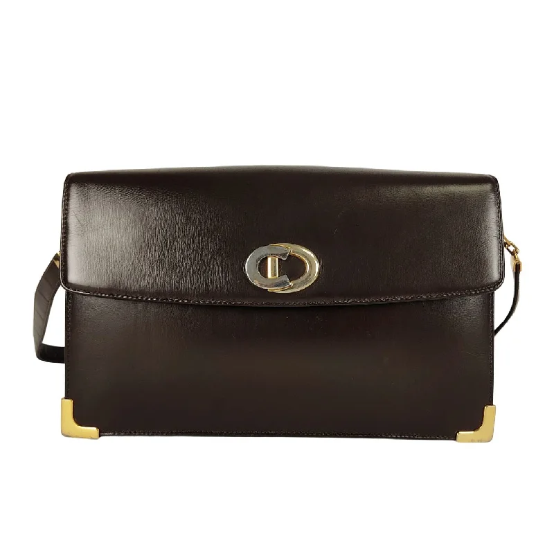 Christian Dior Christian vintage shoulder bag in brown leather