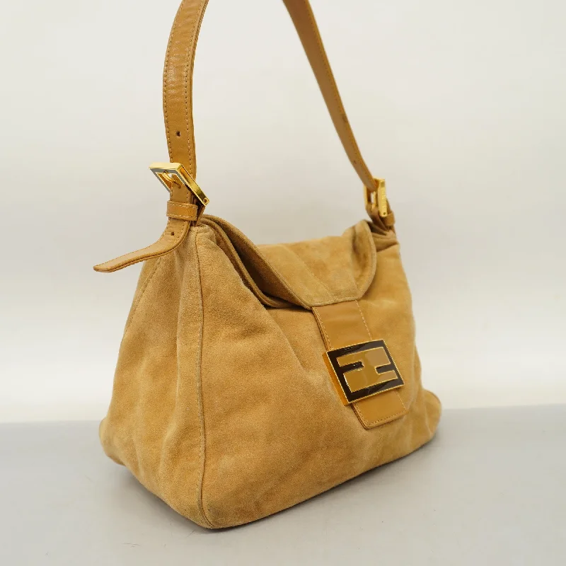 FENDI Handbag Women's Leather Handbag Beige