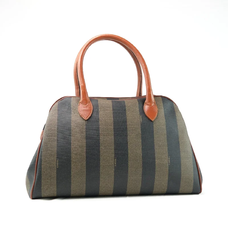 Fendi Pequin Canvas Handbag - '10s