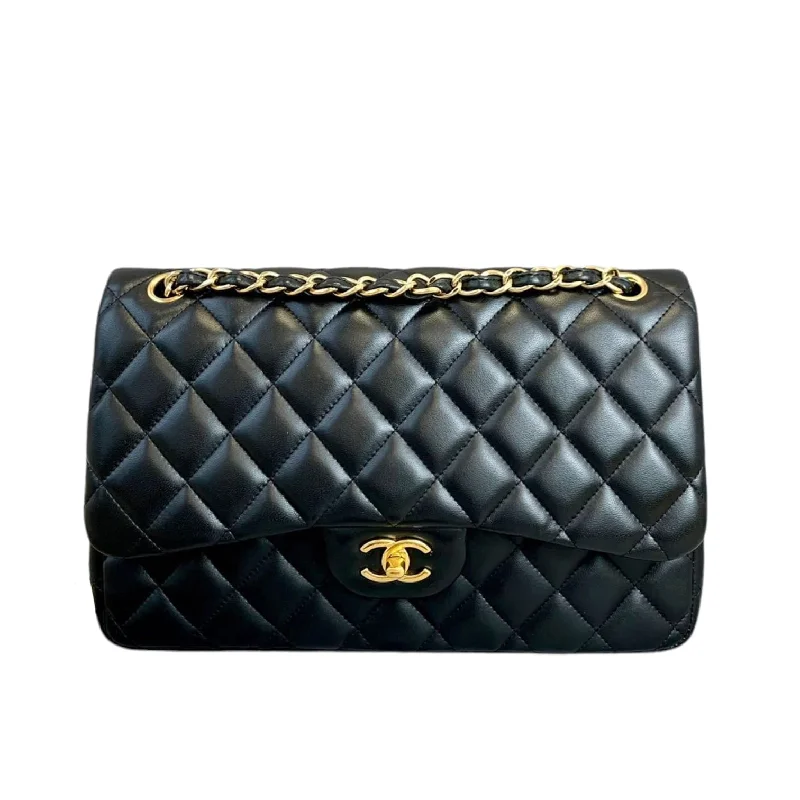 Classic Double Flap Jumbo Lambskin Black GHW