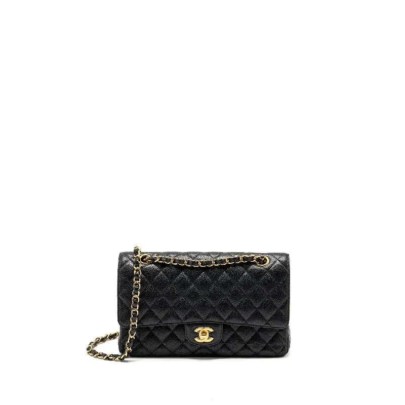 Chanel medium classic Double flap bag caviar black GHW