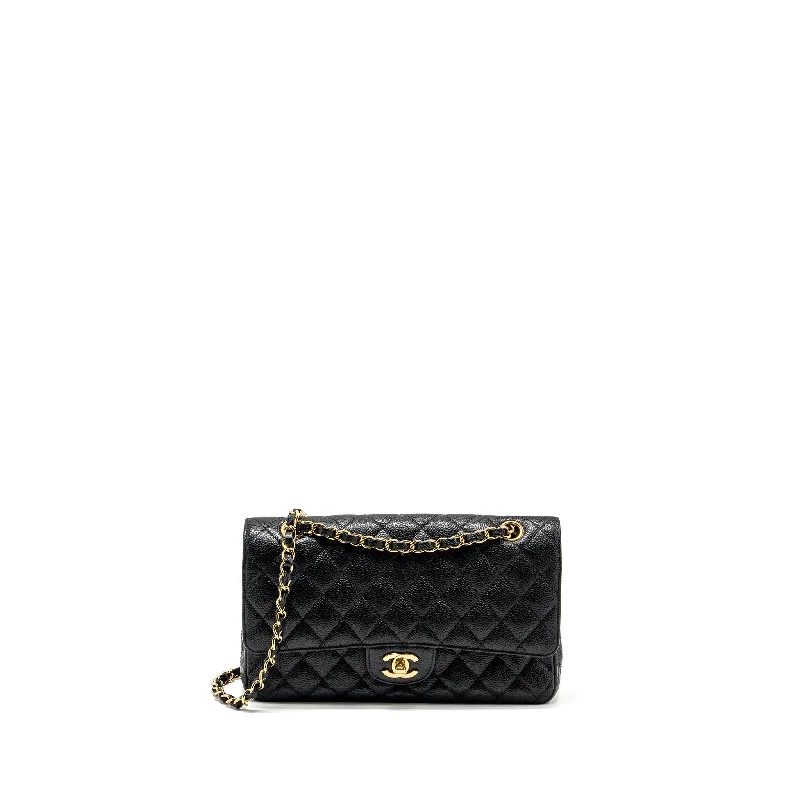 Chanel Medium Classic double flap bag caviar black GHW