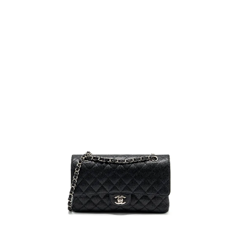 Chanel Medium Classic Double Flap Bag Caviar Black SHW