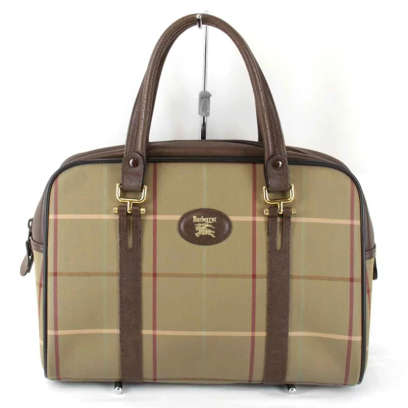 BURBERRY Burberry Handbag Canvas Brown Women's