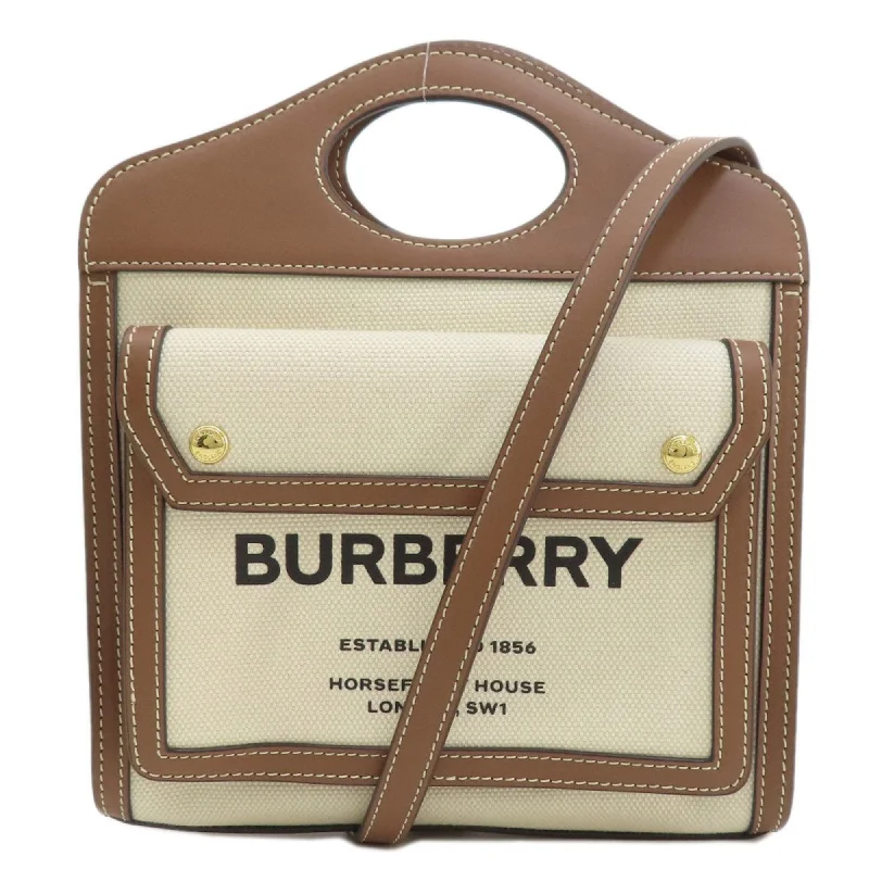 Burberry Handbag Canvas Women's BURBERRY