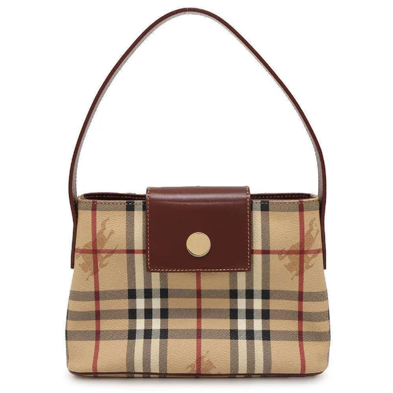 Burberry handbag check leather BURBERRY bag