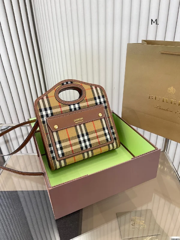 Burberry Check Pocket Handbag