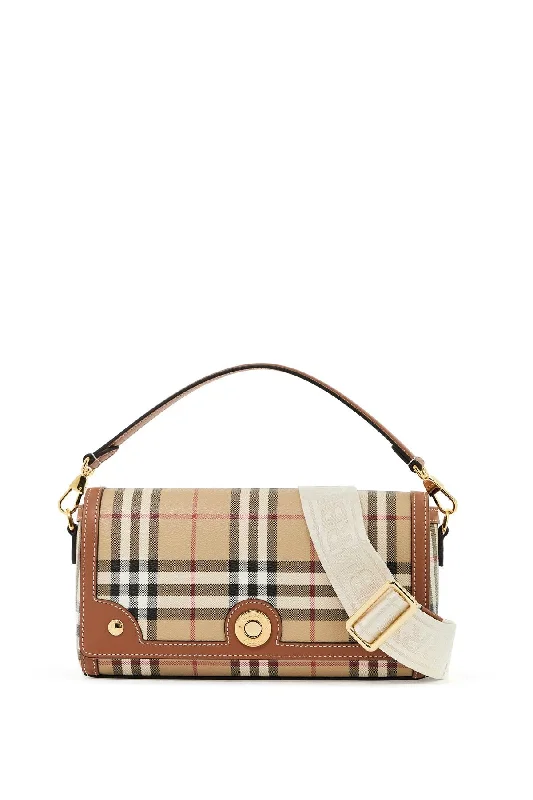 Burberry Shoulder Bag With Check Pattern Notes