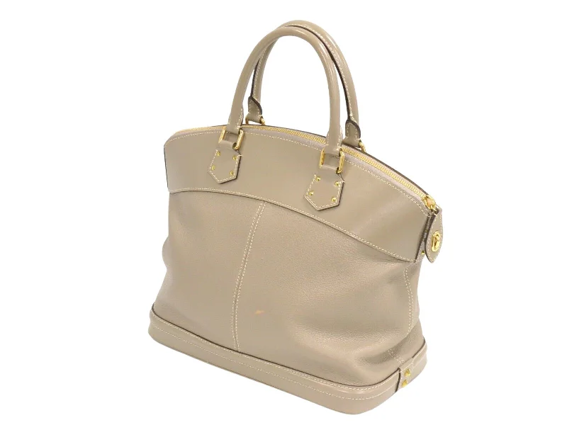 Louis Vuitton Beige Leather Lockit handbag bag