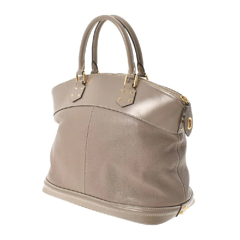 Louis Vuitton Beige Leather Lockit handbag bag