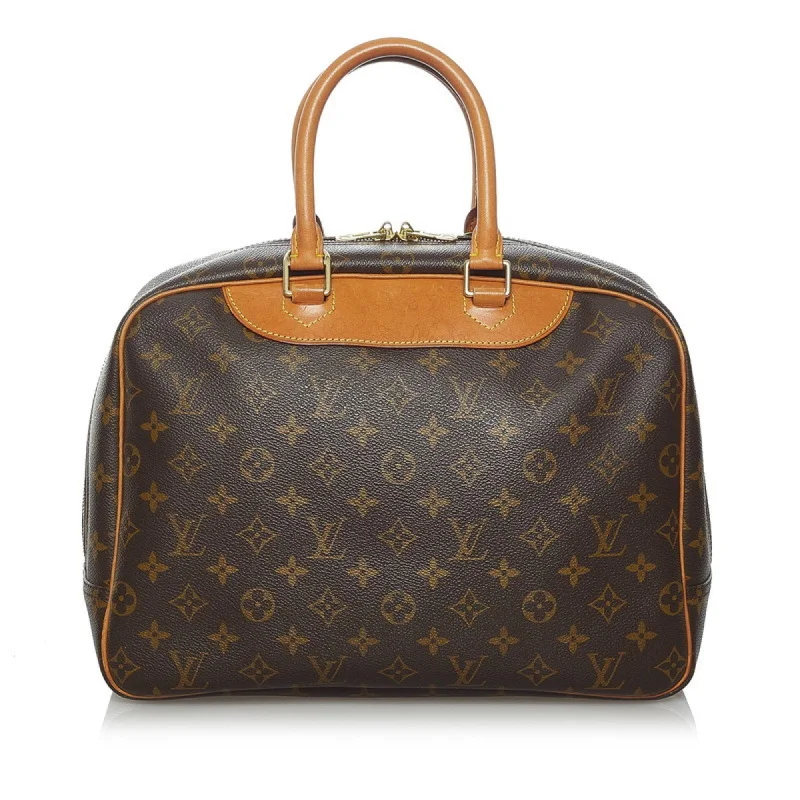 Louis Vuitton Brown Canvas Deauville handbag bag