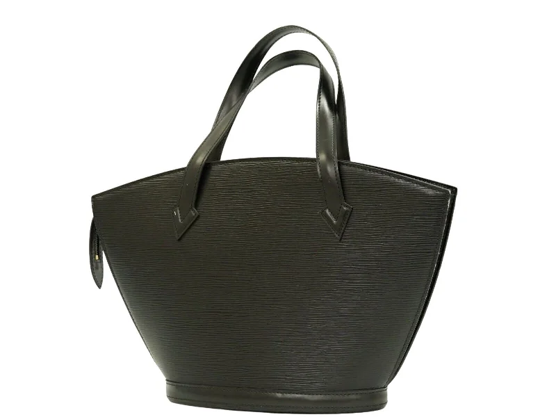 Louis Vuitton Black Leather Saint Jacques handbag bag