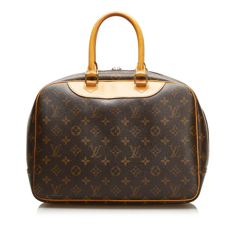 Louis Vuitton Brown Canvas Deauville handbag bag