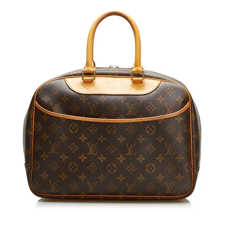 Louis Vuitton Brown Canvas Deauville handbag bag