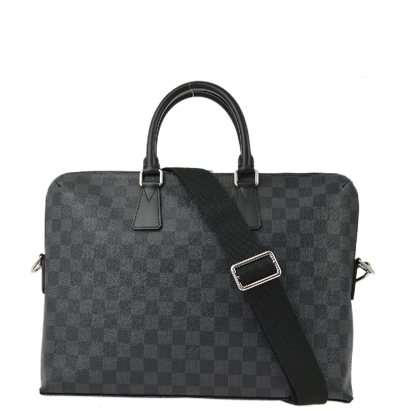 Louis Vuitton 2013 Damier Graphite Porte Documents Jour Handbag N48224