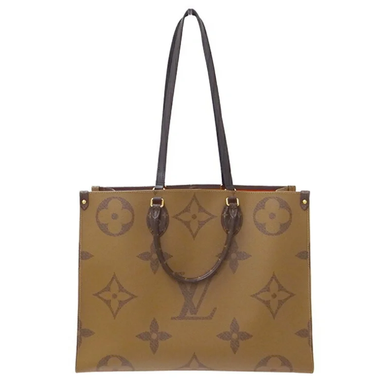 LOUIS VUITTON Bag Monogram Giant Reverse Women's Handbag Shoulder 2way On the Go GM Brown M45320