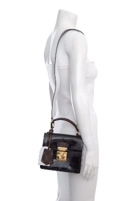 Louis Vuitton Black & White Patent Handbag