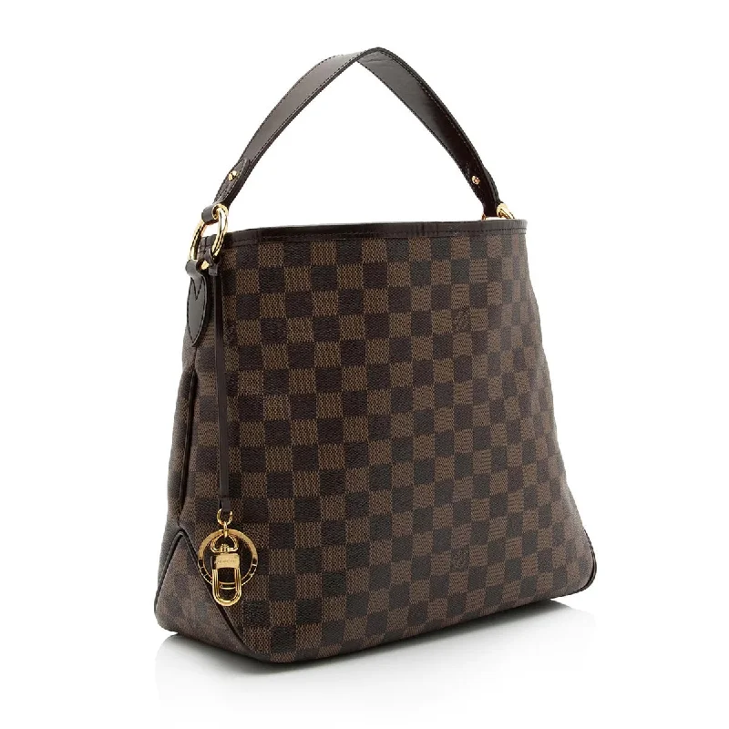 LOUIS VUITTON DAMIER EBENE DELIGHTFUL MM HANDBAG