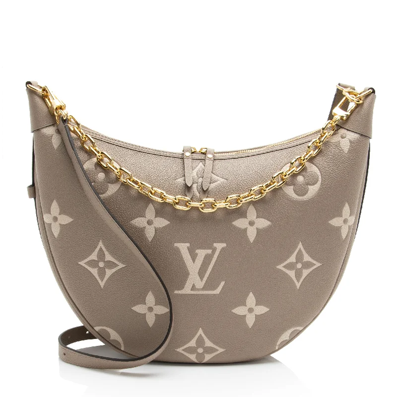 Louis Vuitton Giant Monogram Empreinte Canvas Loop Hobo (SHF-sV2LUu)