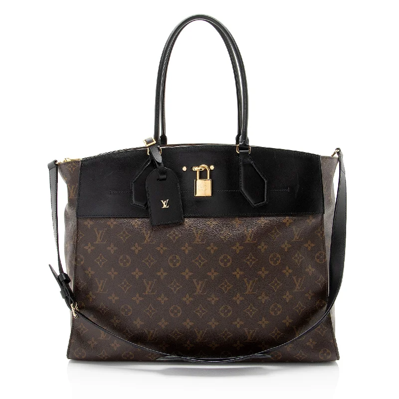 Louis Vuitton Monogram Canvas City Steamer XXL Tote (SHF-17omgZ)