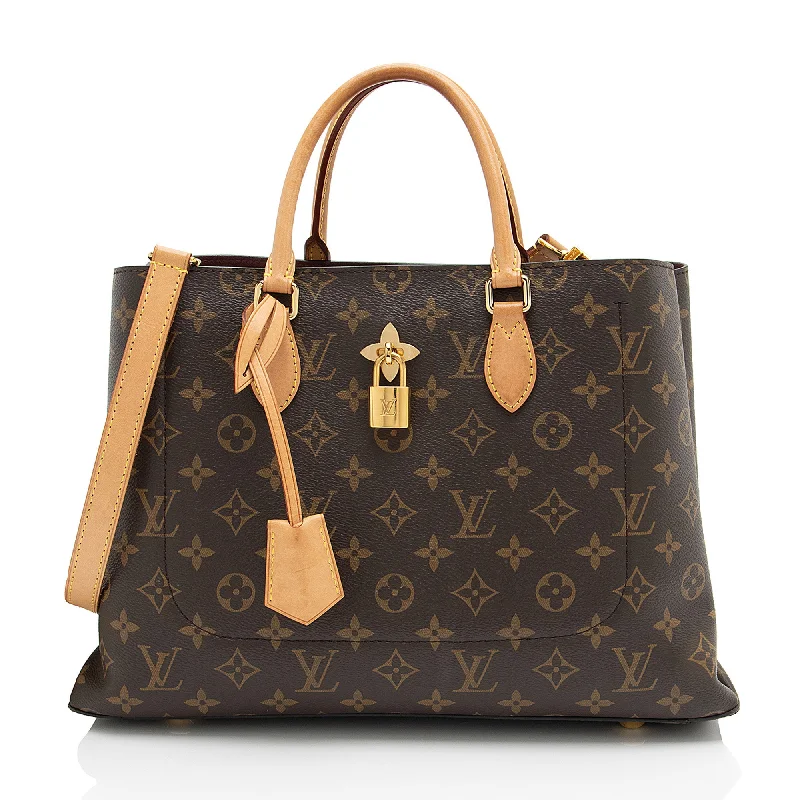 Louis Vuitton Monogram Canvas Flower Tote (SHF-ja5gDP)