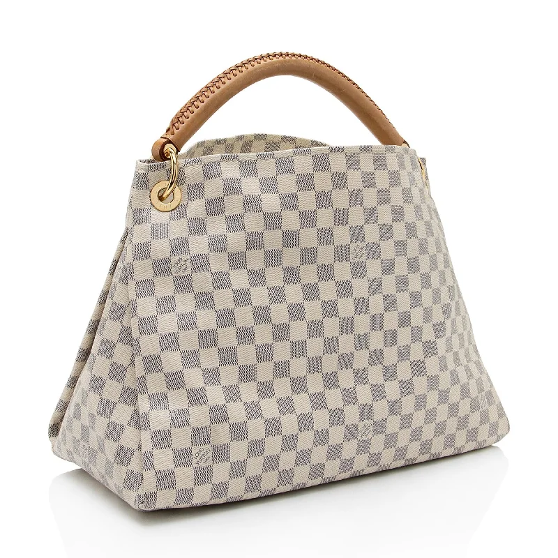 Louis Vuitton Damier Azur Artsy MM Shoulder Bag (SHF-gtkVng)