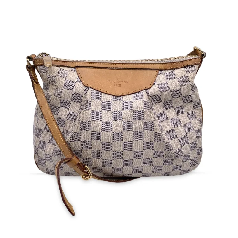 LOUIS VUITTON Damier Azur Canvas Siracusa Pm Shoulder Bag