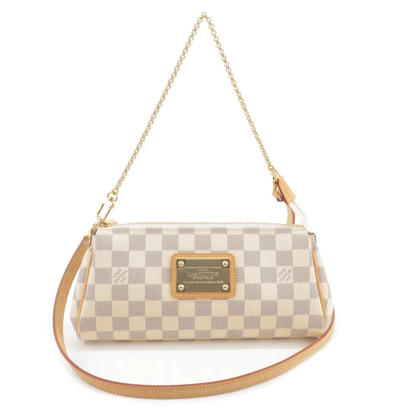 Louis Vuitton Damier Azur Eva 2 Way Pouch Shoulder Bag N55214