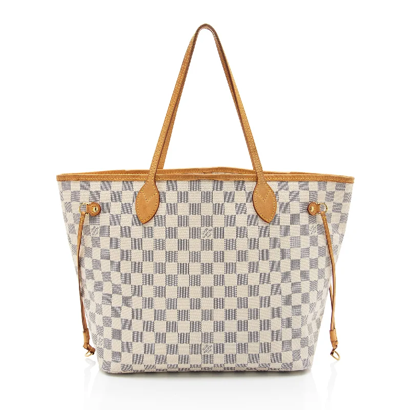 Louis Vuitton Damier Azur Neverfull MM Tote (SHF-68otbi)