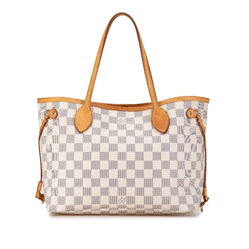 Louis Vuitton Damier Azur Neverfull PM (SHG-sLn0dt)