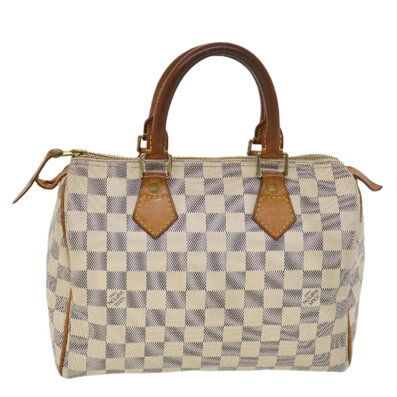 LOUIS VUITTON Damier Azur Speedy 25 Hand Bag N41534 LV Auth yb064