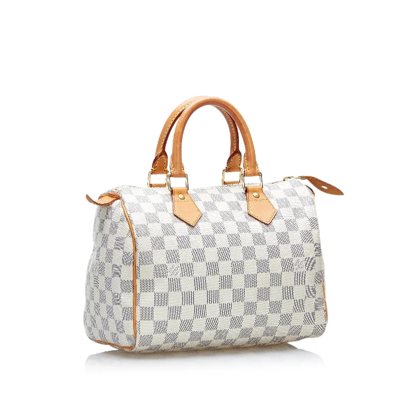 Louis Vuitton Damier Azur Speedy Bandouliere 25 (SHG-37850)