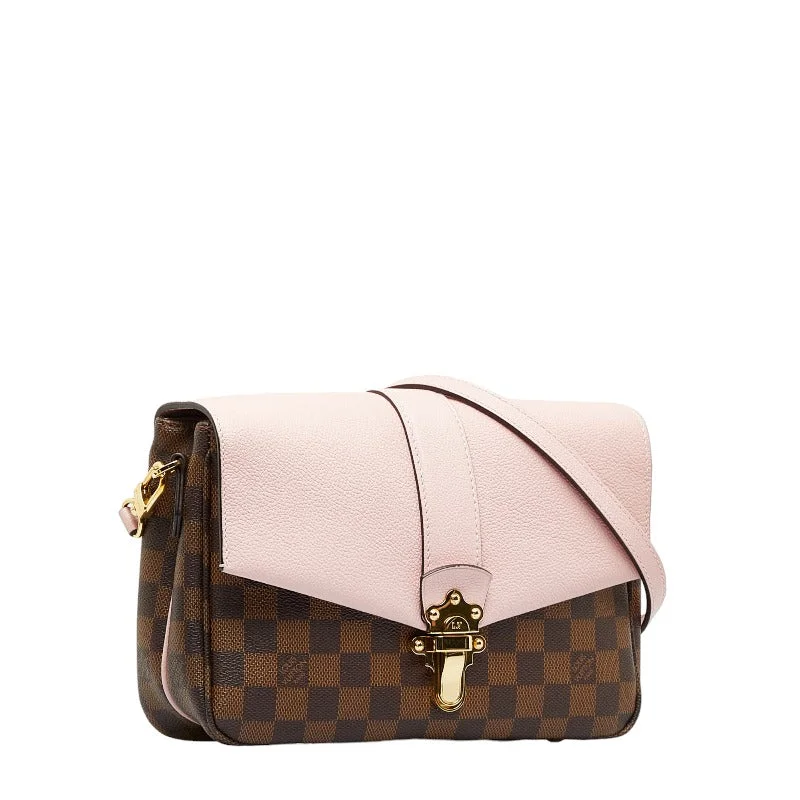 Louis Vuitton Damier Clapton Shoulder Bag N44244 Magnolia Pink Brown PVC Leather  Louis Vuitton