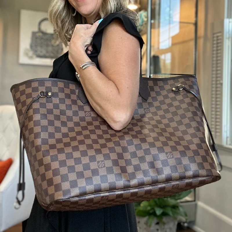 Louis Vuitton Damier Ebene Neverfull GM w/ Pouch