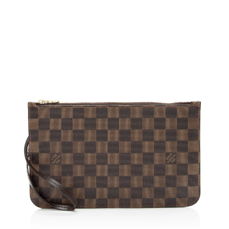 Louis Vuitton Damier Ebene Neverfull MM Pochette (SHF-vQdBuS)