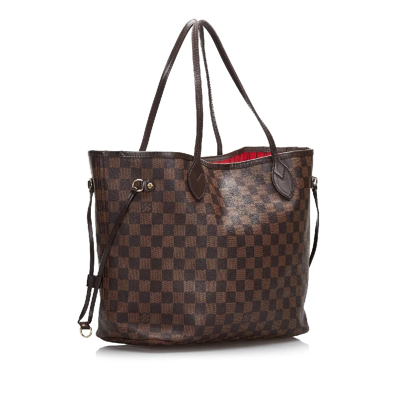 Louis Vuitton Damier Ebene Neverfull MM (SHG-vhv9oD)