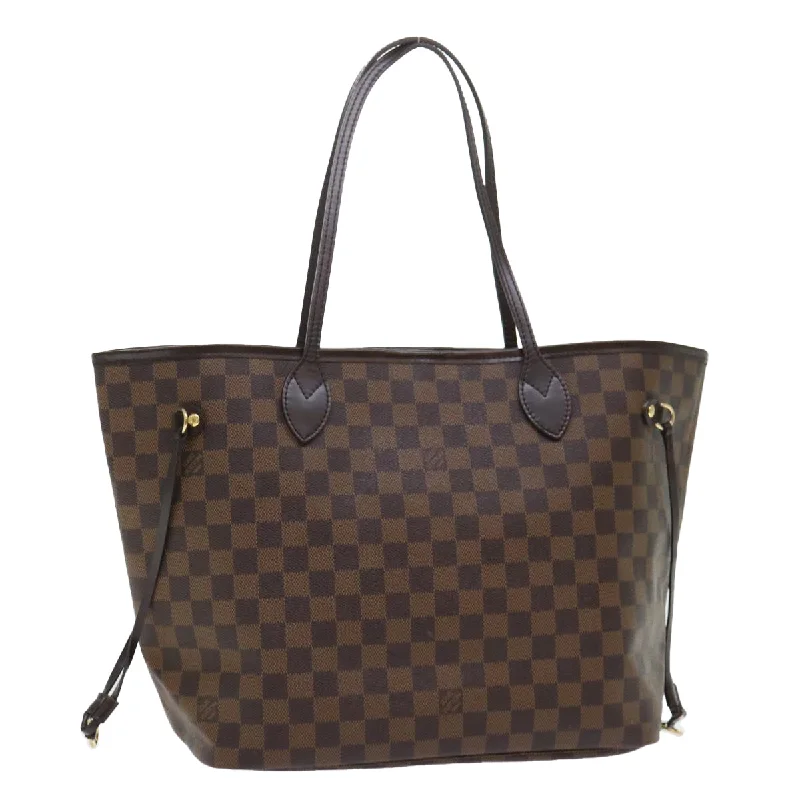 LOUIS VUITTON Damier Ebene Neverfull MM Tote Bag N51105 LV Auth 53002