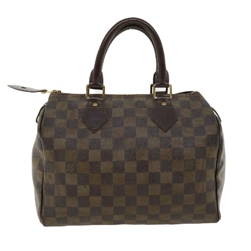 LOUIS VUITTON Damier Ebene Speedy 25 Hand Bag N41532 LV Auth 36510