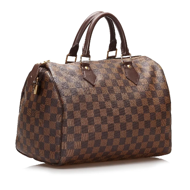 Louis Vuitton Damier Ebene Speedy 30 (SHG-35476)