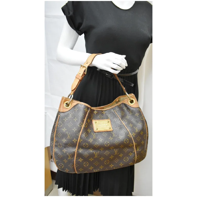 LOUIS VUITTON Galliera PM Monogram Canvas Hobo Shoulder Bag Brown